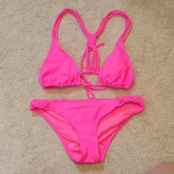 Forever 21 Pink Bikini Size S - Picture 1 of 1